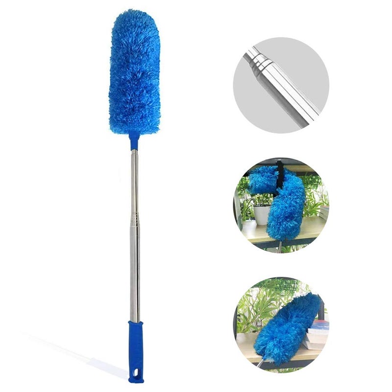 DELUX Microfiber Feather Duster Extendable Duster with 100 inches Extra Long Pole, Bendable Head & Long Handle Dusters for Cleaning Ceiling Fan, High Ceiling, Blinds, Furniture & Cars - Image 5